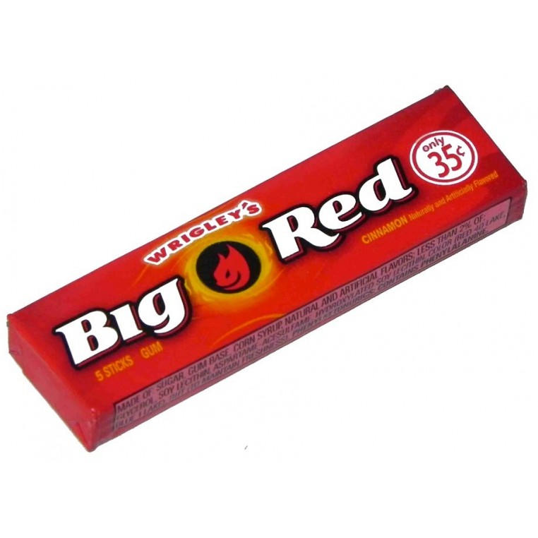 Wrigley's Big Red Chewing Gum à la Cannelle Forte - 40,5 g : :  Epicerie